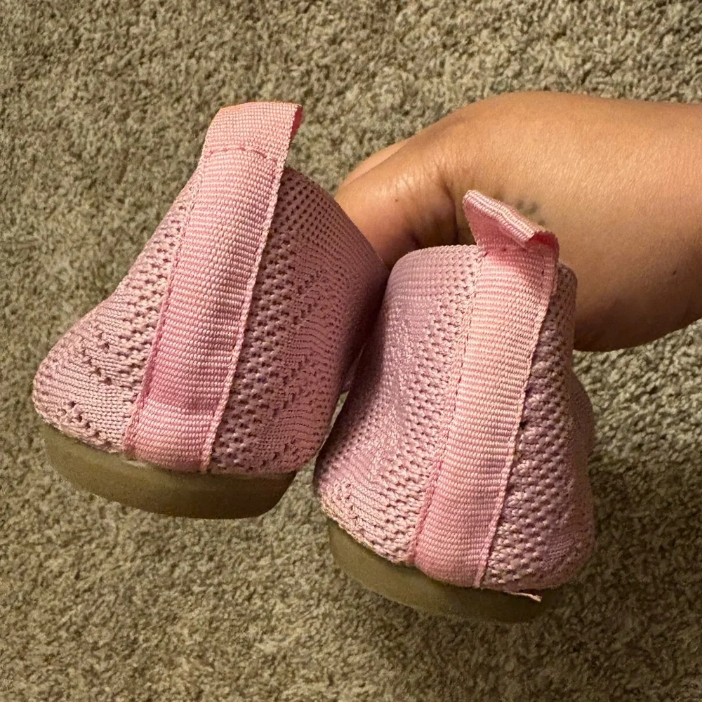 Pink Women's Knit Flats